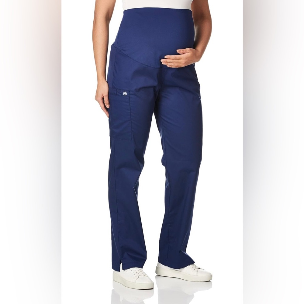 2 pair Size L navy maternity WonderWink Scrub pants- never worn- new with tags